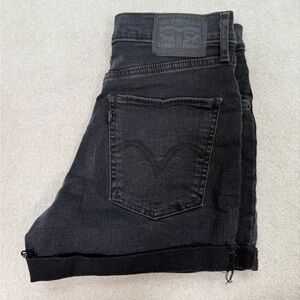 Levi's Women's Black Denim Shorts